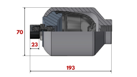 HYDRAULICKÝ AKUMULÁTOR 0,35 LIT - M18x1,5
