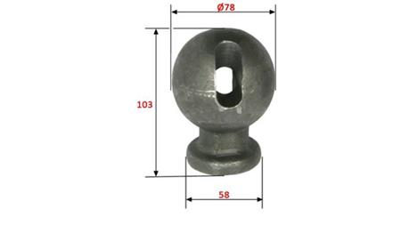 BOÎTE DE CAMION BENNE BOULE fi 78 ARRIÈRE