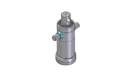3033F -TELESCOPIC CYLINDER STANDARD/HOLE 3 STAGES STROKE 785 DIAMETER 112