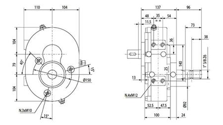 RIDUTTORE INVERSIONE A-3A 1:1 (30HP-22.1W)