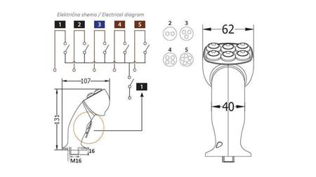 FJERNBETJENINGSHÅNDTAG ROSI JOYSTICK - 3 KNAPPER