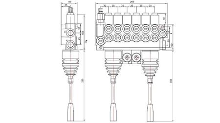VALVOLA HID. 6xP40   2x JOYSTICK