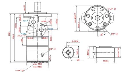 IDROMOTORE B/MR 200 - CON FRENATURA