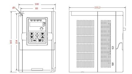 FREKVENSOMFORMER-INVERTER 1Fase 2.2kW GD10-2R2G-S2-B