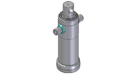 4034F -TELESCOPIC CYLINDER STANDARD/HOLE 3 STAGES STROKE 1043 DIAMETER 124
