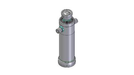 4038S -TELESCOPISK SYLINDER STANDARD/KULE 3 TRINN SLAG 1483 DIAMETER 152