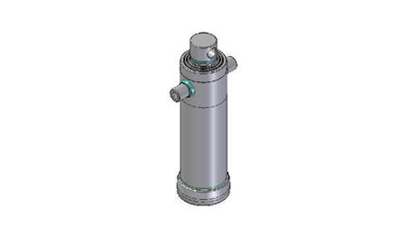 4039F -TELESCOPISCHE CYLINDER STANDAARD/GAT 3 FASES SLAAG 2093 DIAMETER 152