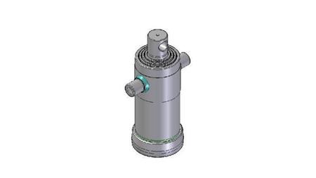 4041F -TELESCOPIC CYLINDER STANDARD/HOLE 4 STAGES STROKE 1040 FI 152