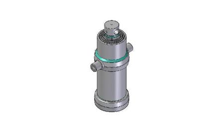 4045F -CILINDRO TELESCOPICO STANDARD/BUCO 4 STADI CORSO 1490 FI 170