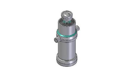 4045S -TELESCOPISK CYLINDER STANDARD/BOLD 4 TRIN SLAG 1490 DIAMETER 170