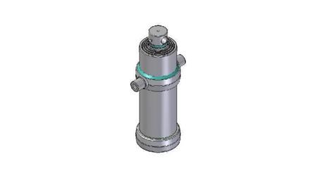 4046F -CILINDRO TELESCOPICO STANDARD/BUCO 4 STADI CORSO 1690 FI 170