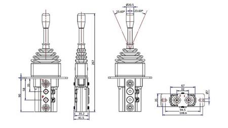 HYDRAULISCHE JOYSTICK ZONDER SLOT