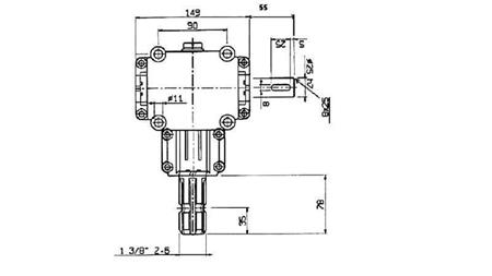 RIDUTTORE ANGOLARE PTO 1:1.9 (14HP-10kW)