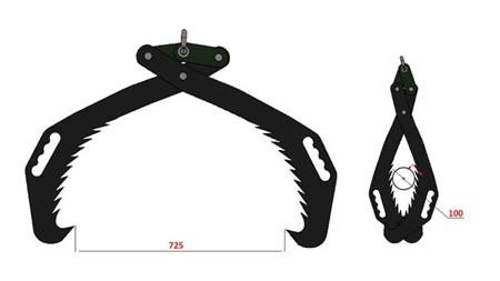 GRIPPER FORESTALE MANUALE HD70 (700mm)