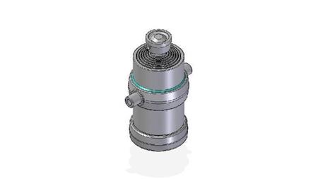 7052S - TELESCOPISK CYLINDER STANDARD/KUGLE 7 TRIN SLAG 2085 DIAMETER 215
