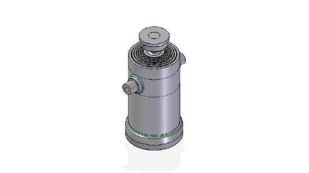 7086S -TELESCOPISK SYLINDER STANDARD/KULE 7 TRINN REISE 2957 DIAMETER 300