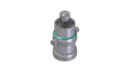 8005S -TELESCOPISK SYLINDER STANDARD/KULE 8 TRINN REISE 2060 DIAMETER 190