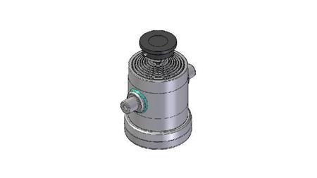 8009S -TELESCOPISK SYLINDER STANDARD/KULE 8 TRINN REISE 1715 DIAMETER 240