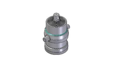 8019F - TELESCOPISCHE CYLINDER STANDAARD/GAT 8 FASES SLAG 1750 DIAMETER 215
