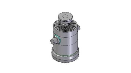 8054S -TELESCOPISK SYLINDER STANDARD/KULE 8 TRINN SLAG 2705 DIAMETER 300