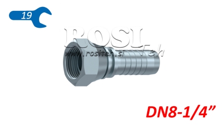 RACCORD HYDRAULIQUE BSP FEMELLE DN8-1/4