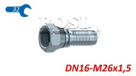 RACCORD HYDRAULIQUE BSP FEMELLE DN16-M26X1,5