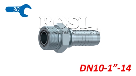 RACCORD HYDRAULIQUE AGORFS MALE DN10-1-14