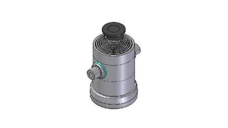9033S -TELESCOPISK CYLINDER STANDARD/KUGLE 9 TRIN SLAG 2887 DIAMETER 270