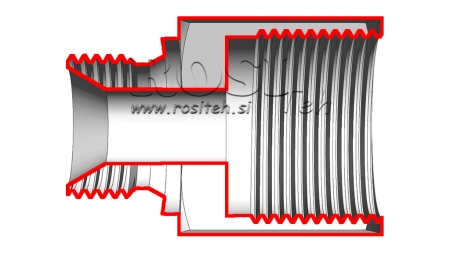 HIDRAVLIČNI ADAPTER MOŠKI-ŽENSKI 3/8-1/2