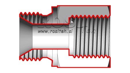 HIDRAVLIČNI ADAPTER MOŠKI-ŽENSKI 3/8-18x1,5