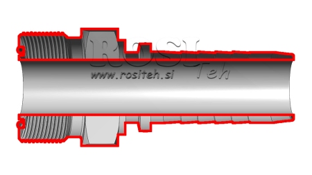RACCORD HYDRAULIQUE AGORFS MALE DN25-1 7/16-12