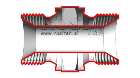 VANNE HYDRAULIQUE DOUBLE BSP 1/2