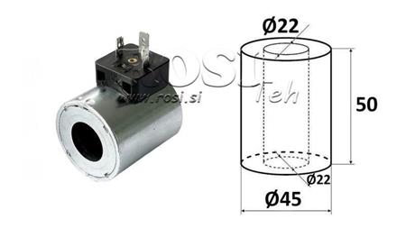 ELECTROMAGNETIC COIL 48V DC - DS3 - fi 22mm-50mm 29.5W