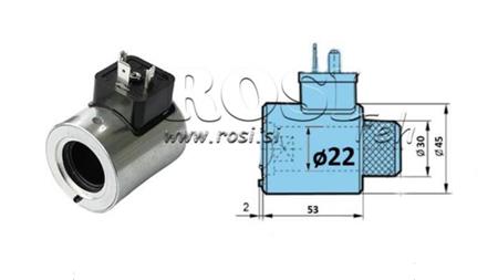 COIL ELETTROMAGNETICA 230V AC PER VALVOLA CETOP - fi 30mm-53mm 29W