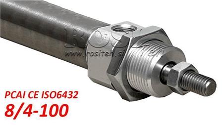 CYLINDRE PNEUMATIQUE PCAI 8/4-100 CE ISO6432