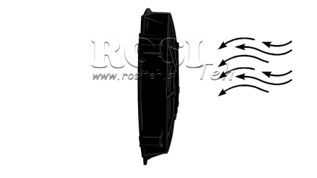 AXIAL VENTILATOR 225MM PUSHING 24V