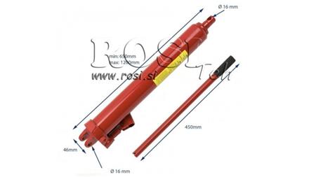 CILINDRO IDRAULICO 8Ton CON POMPA MANUALE CORSO 510 mm
