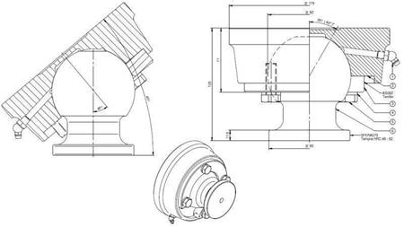 BALL FOR TELESCOPIC CYLINDER FI 92 max. 50 Tons