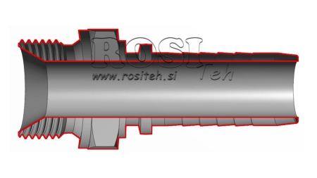 RACCORD HYDRAULIQUE BSP MALE DN8-1/4