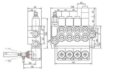 VANNE HYDRAULIQUE 4xP40 FLOTTANTE