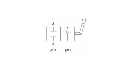 VANNE D'ARRÊT HYDRAULIQUE RS2 3/8 - 500BAR - 35 lit - dimensions