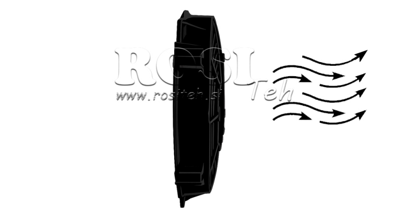 AXIAL VENTILATOR 190MM PULLING 24V