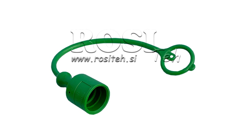 BESCHERMENDE RUBBEREN DEKSEL GROEN - MANNELIJKE SNELKOPPELINGEN