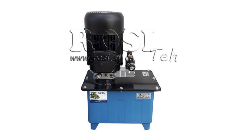 MINI HYDRAULISCHE AGGREGATEN 380V AC (4 kW) 160 bar - 8 cc - 12 lit/min - tank 25 lit