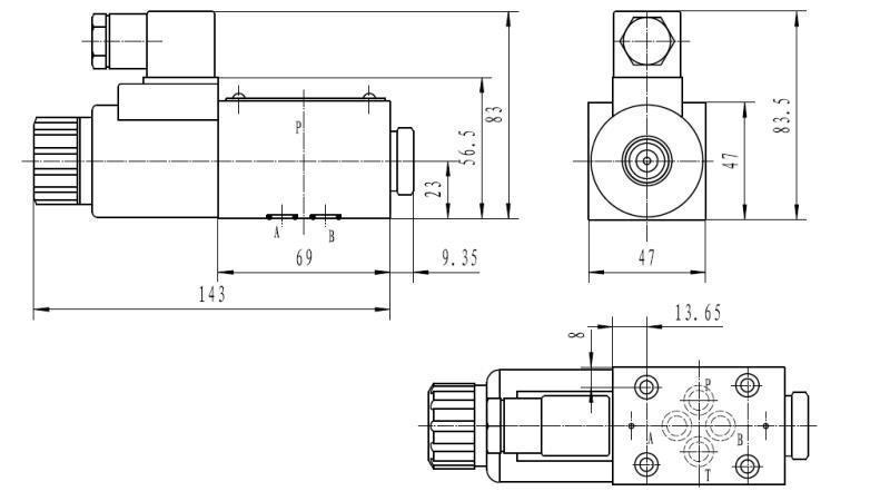 CETOP 3_1 COIL DIMENSIONS 51A