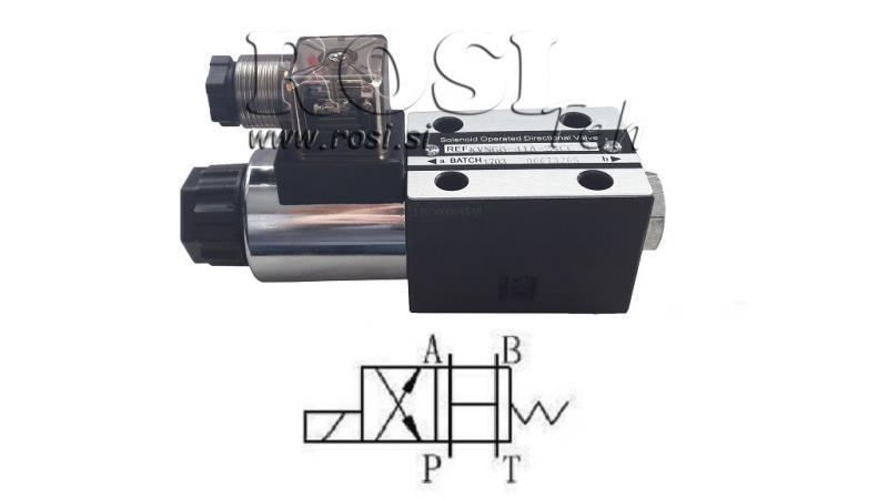VANNE ÉLECTRO MAGNÉTIQUE HYDRAULIQUE CETOP 3 12/24/230V 3A