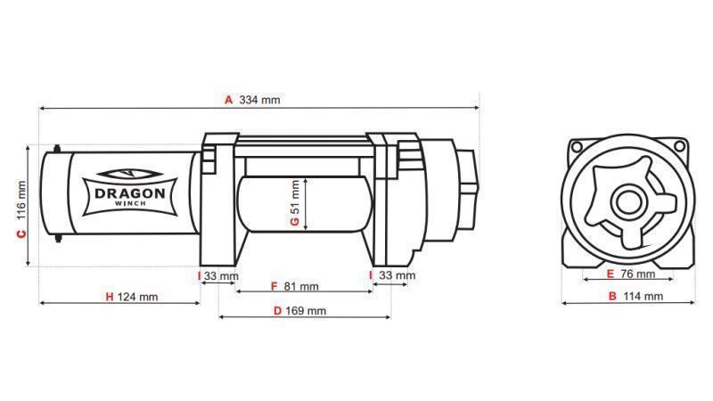 12 V ELEKTRISCHE LIER DWH 4500 HD - 2041 kg