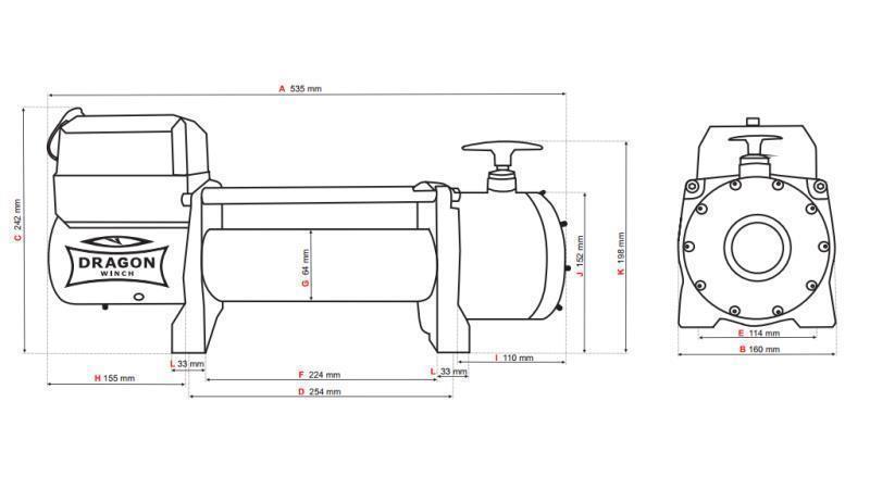 VERRICELLO ELETTRICO 12 V DWT 14000 HD - 6350 kg