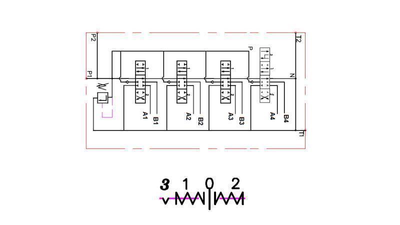 DIAGRAMME DE CÂBLAGE 4xP40 FLOTTANT