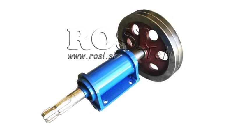 GEGOTEN IJZER KARDANAANDRIJVING MET POELIE 270mm